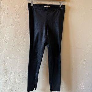 Vince Genuine Lamb Leather Leggings Black Size M
